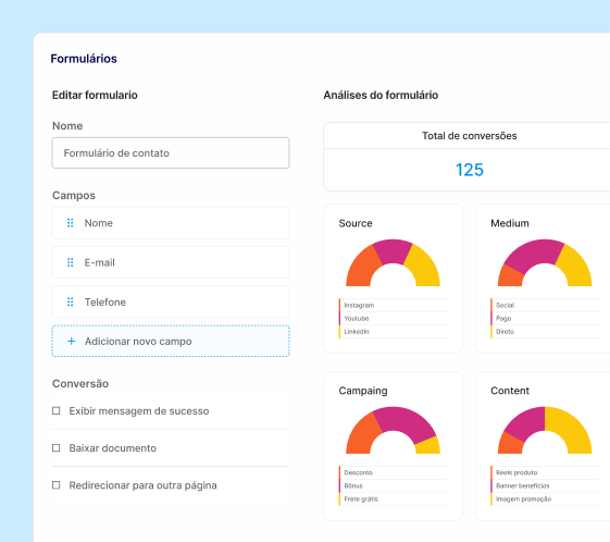 Interface do Atendare Marketing