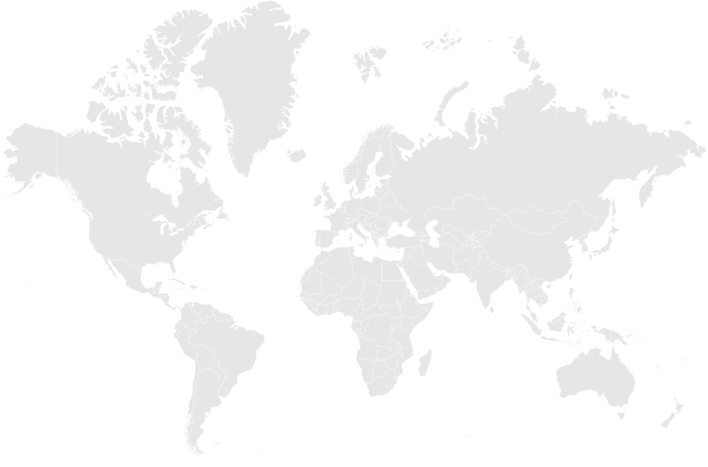Mapa da Atendare com abragência internacional